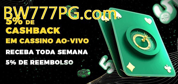 Promoções do cassino ao Vivo BW777PG.com